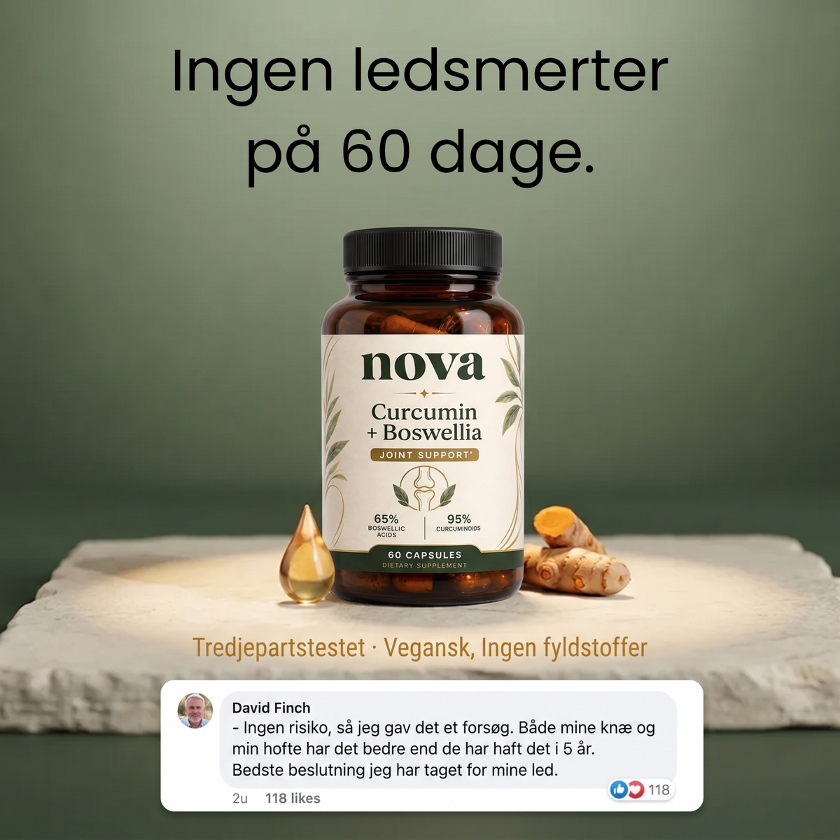 Curcumin + Boswellia – støtte til leddene