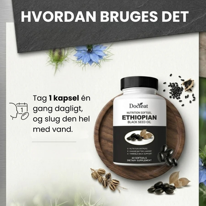 Docteat sortfrøolie | Sæt en stopper for betændelseskosmoset — genvind din naturlige energi og velvære i hele kroppen!