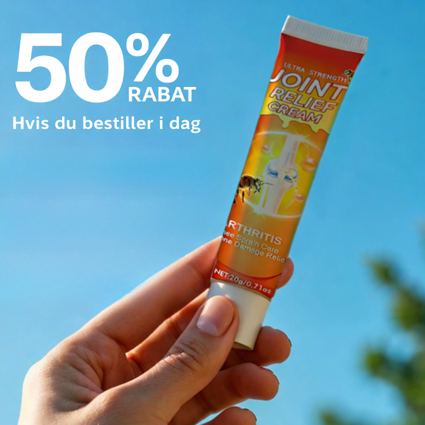 Joint Relief Cream | Naturlig regenerering af brusk og genopretning af ledfunktionen inden for få uger