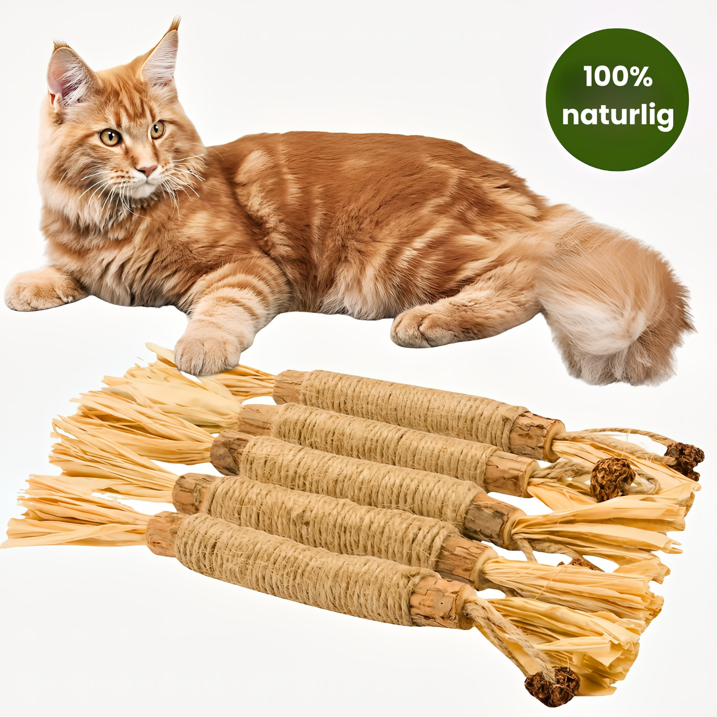 KatteRo Naturlige Sølvvine Tandstifter | En gladere og roligere kat starter her.