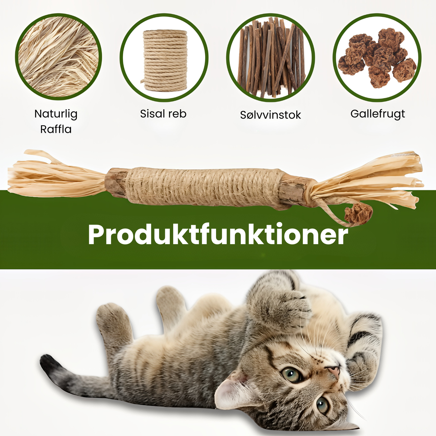 KatteRo Naturlige Sølvvine Tandstifter | En gladere og roligere kat starter her.