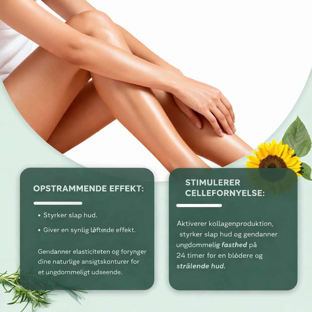 OceAura Collagen Oil | Styrker og løfter slap hud med 98 % inden for 24 timer