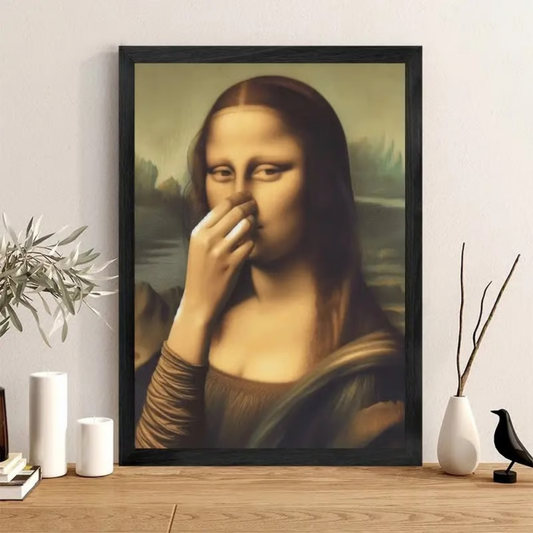 LooLisa – Vintage Funny Bathroom Monalisa Wall Art | A touch of timeless humor