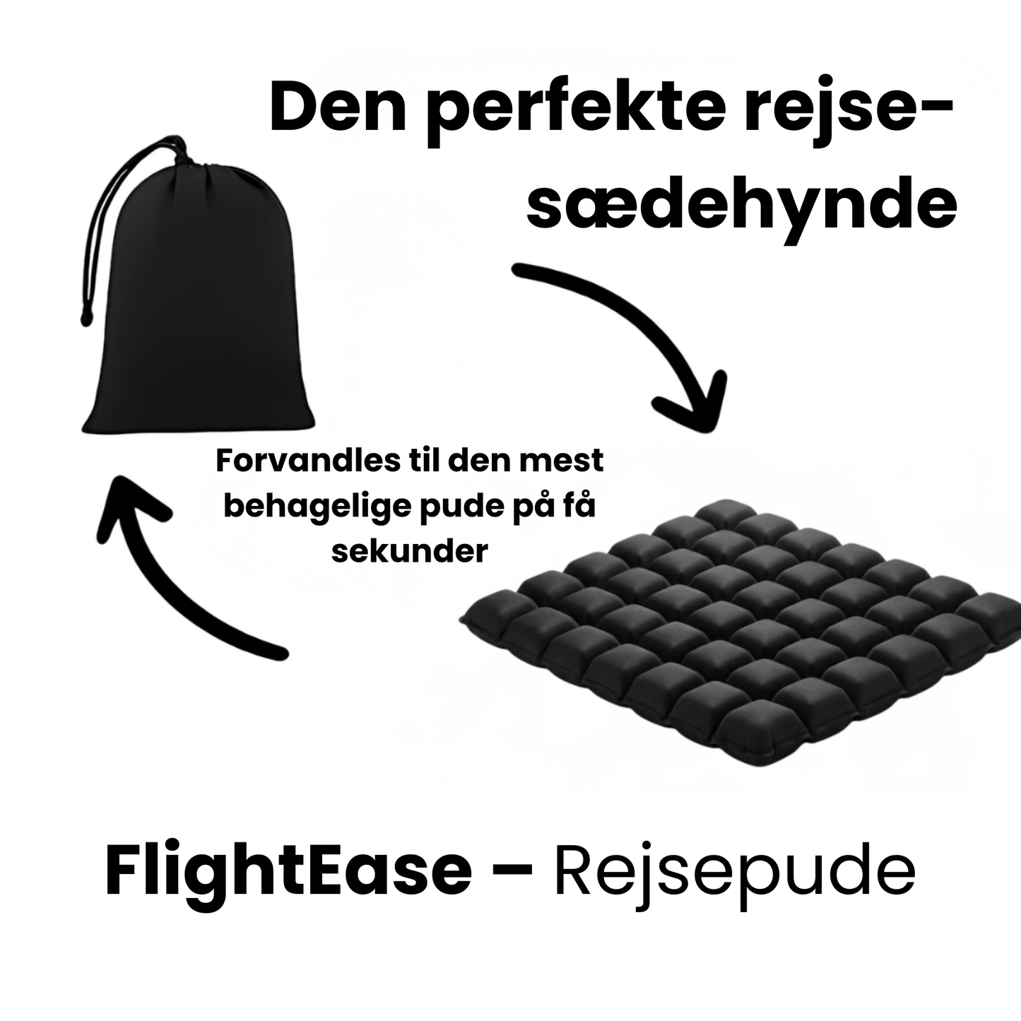 FlightEase – Rejsepude til bedre siddekomfort på lange rejser