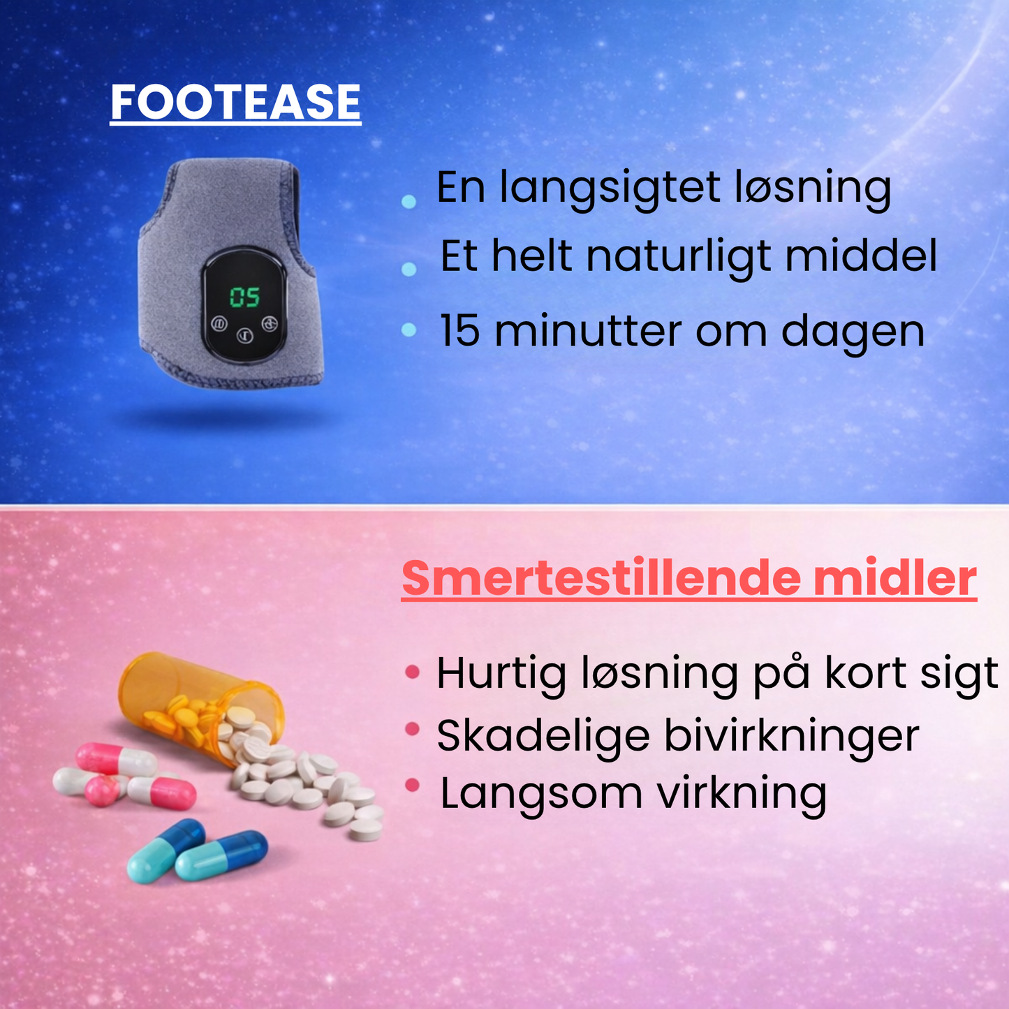 FootEase 3-i-1-massageapparat