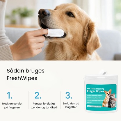 PetWipe-sæt til bekæmpelse af tandplak