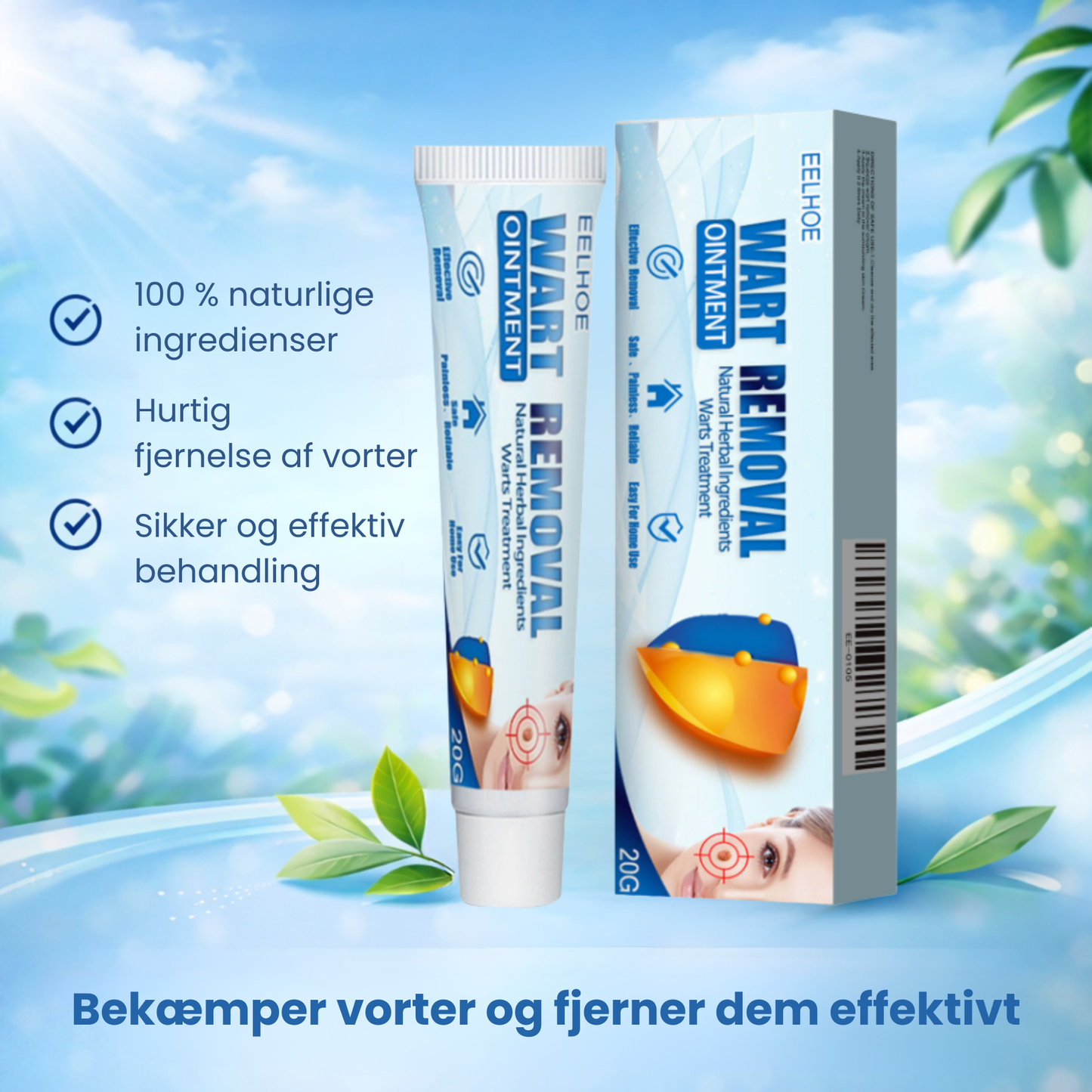 WartRemoval Creme | Fjerner 95 % af vorterne inden for 24 timer