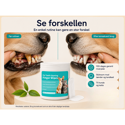 PetWipe-sæt til bekæmpelse af tandplak
