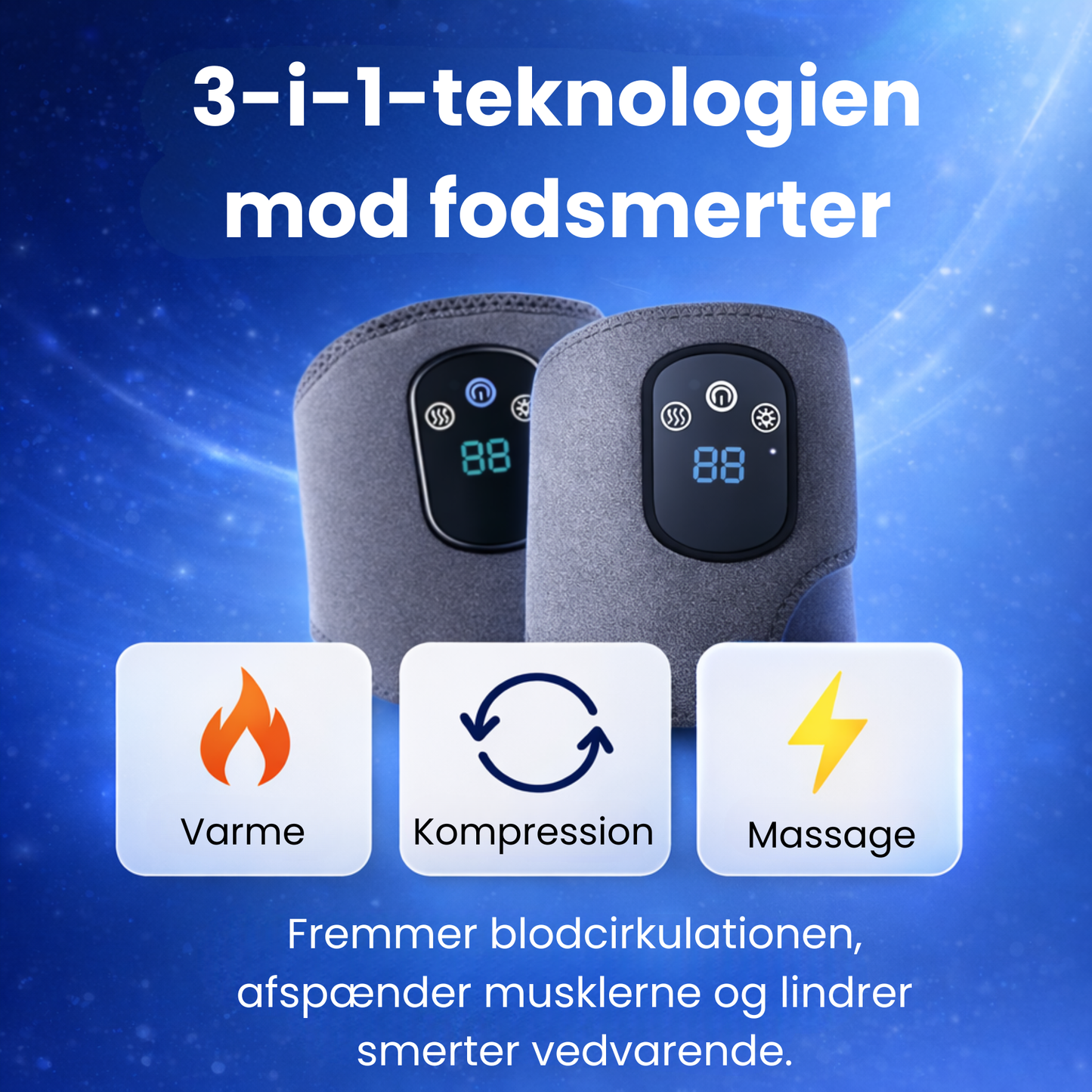 FootEase 3-i-1-massageapparat