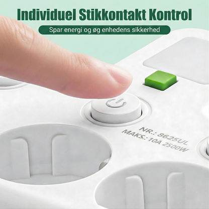 PlugIn – Smart Multistikdåse med USB Opladningshub