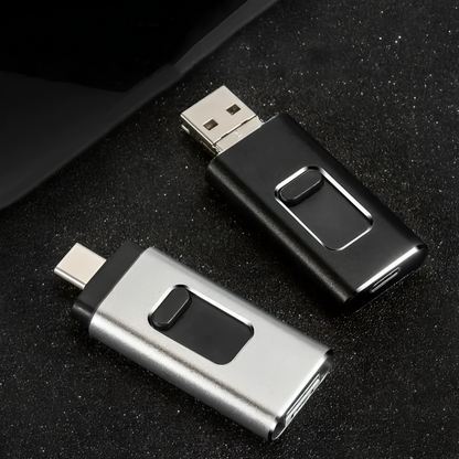2 TB smartphone-hukommelse USB | Gem 500.000 fotos eller mere end 400 timers video