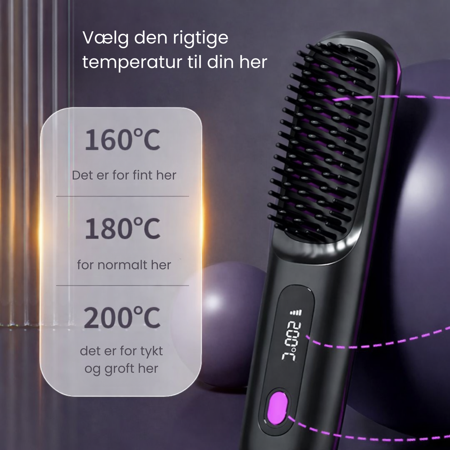 HårLuxe – Stylingbørste til kort hår