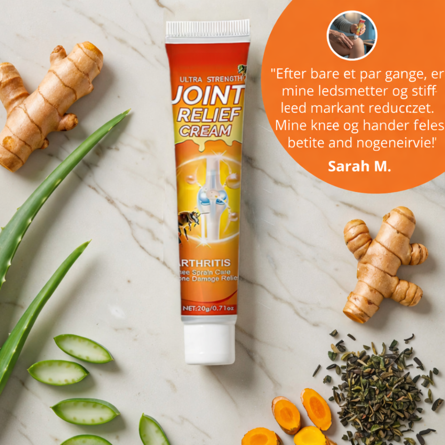 Joint Relief Cream | Naturlig regenerering af brusk og genopretning af ledfunktionen inden for få uger