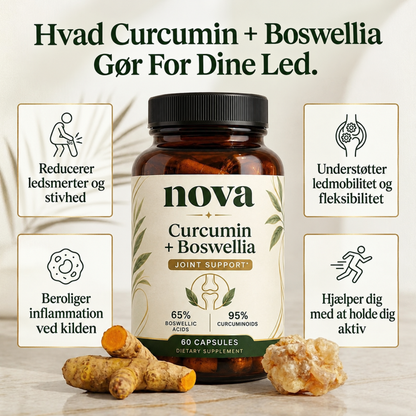 Curcumin + Boswellia – støtte til leddene