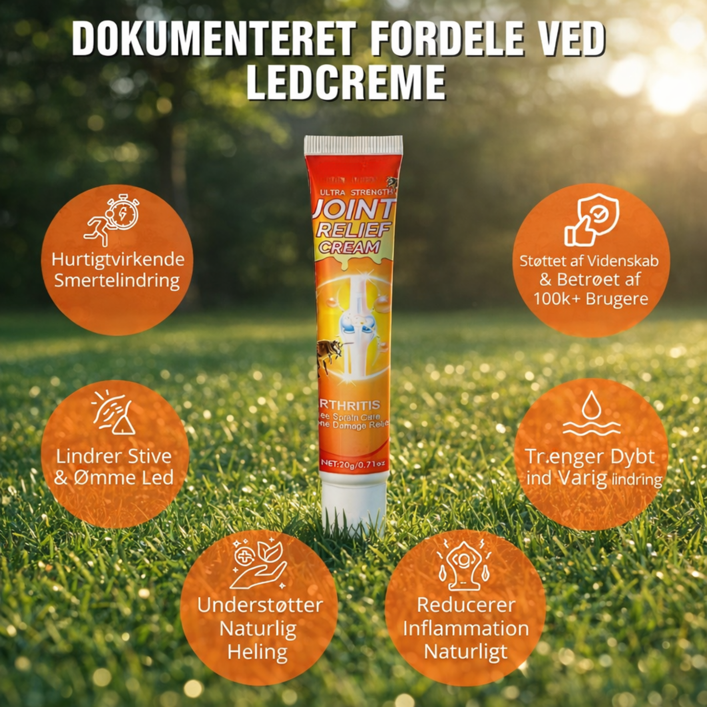 Joint Relief Cream | Naturlig regenerering af brusk og genopretning af ledfunktionen inden for få uger