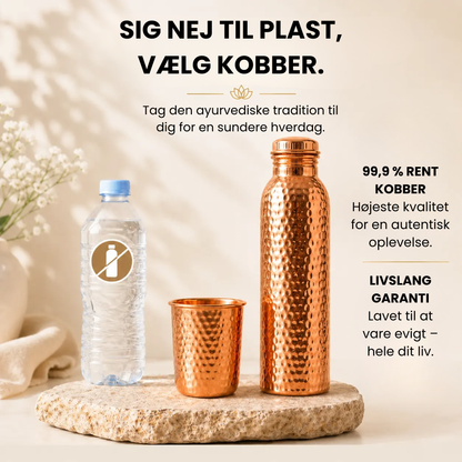 Elva – Kobberflaske | Naturligt renset vand, uden plast