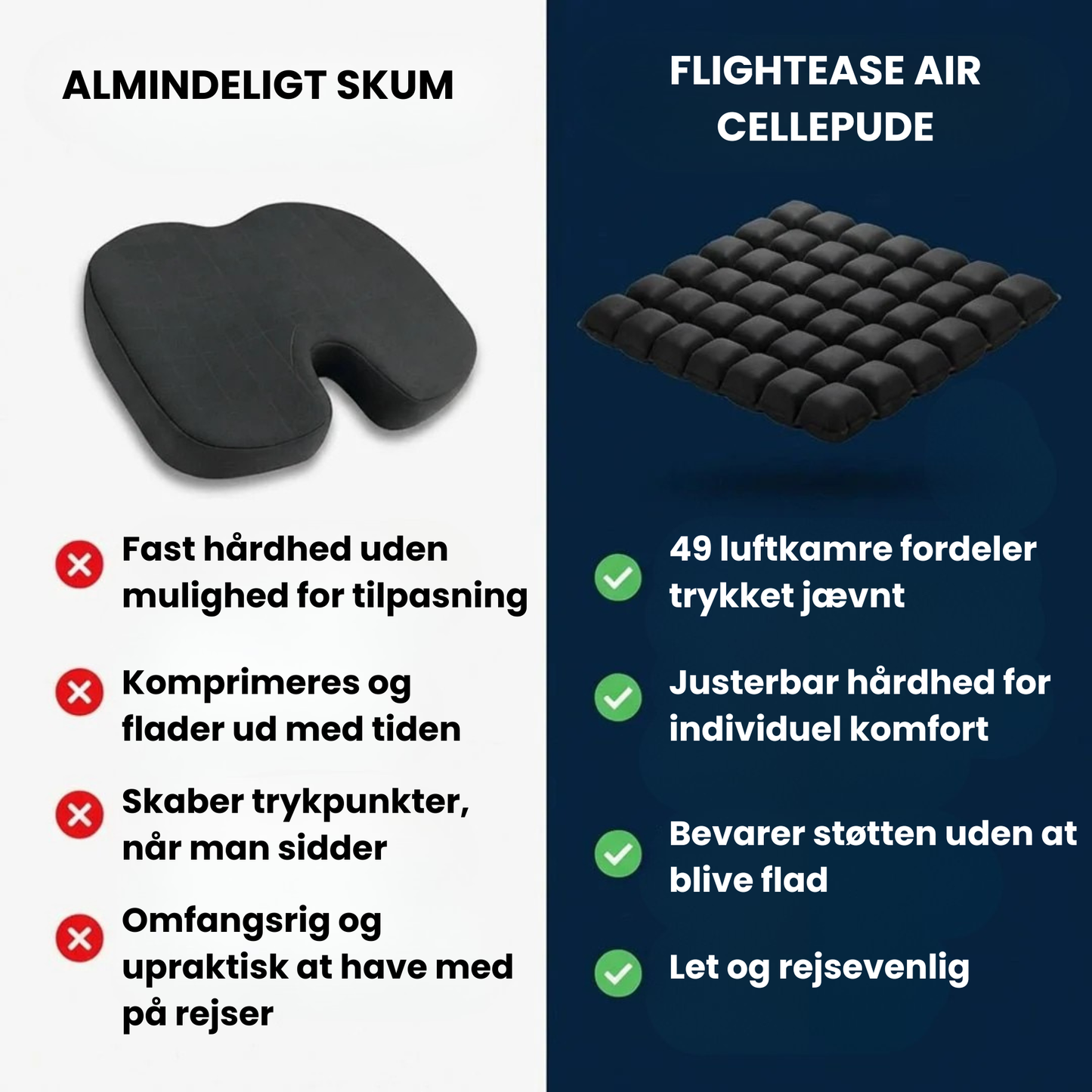 FlightEase – Rejsepude til bedre siddekomfort på lange rejser