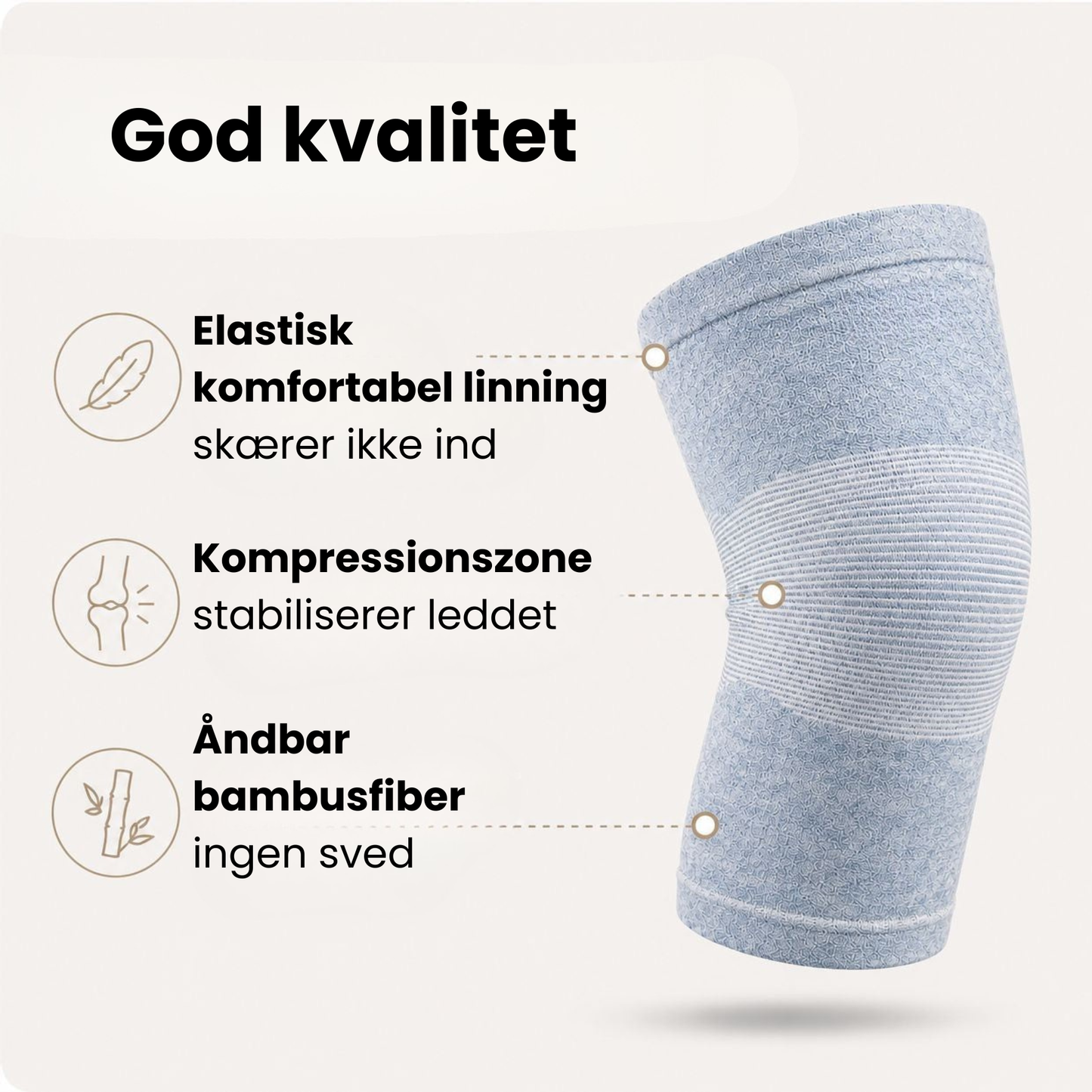BambooEase | Knæbandage af bambus
