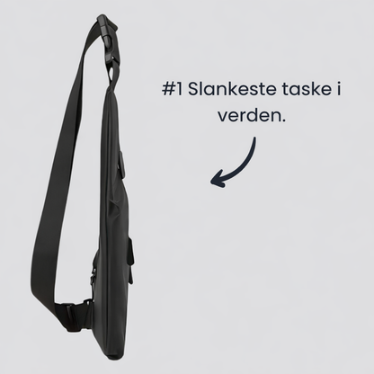 Tyverisikret skuldertaske | Vandtæt rejsetaske med skjulte lynlåse og hemmelig lomme.