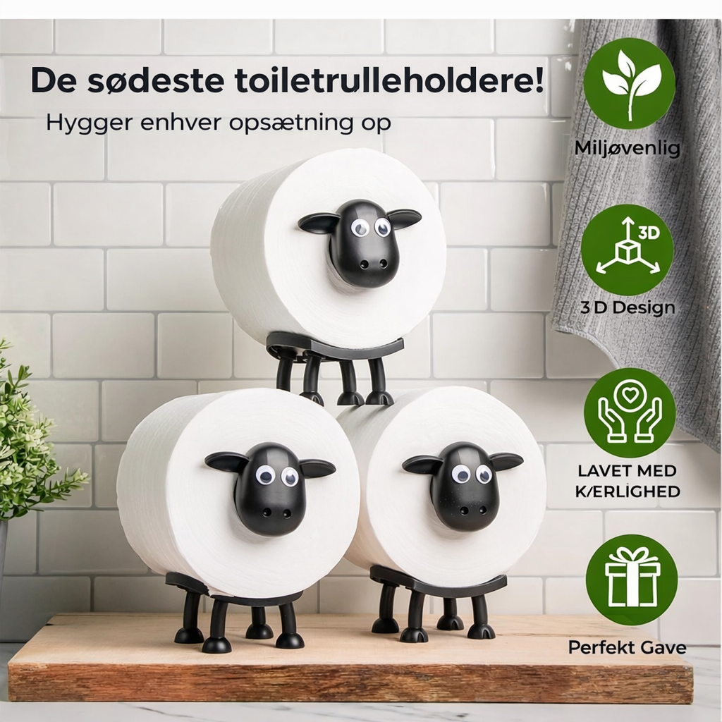 Rollie | Dekorative toiletrulleholdere (sæt med 3)
