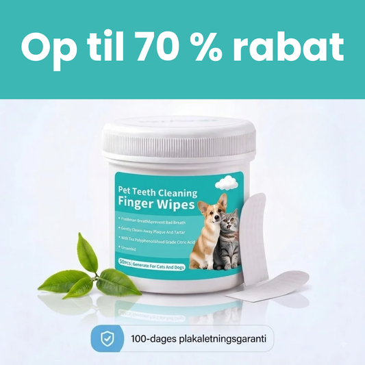 PetWipe-sæt til bekæmpelse af tandplak