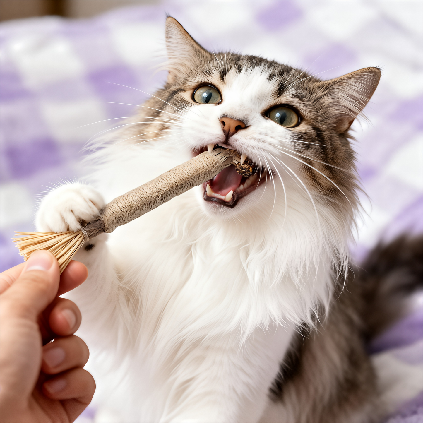 KatteRo Naturlige Sølvvine Tandstifter | En gladere og roligere kat starter her.