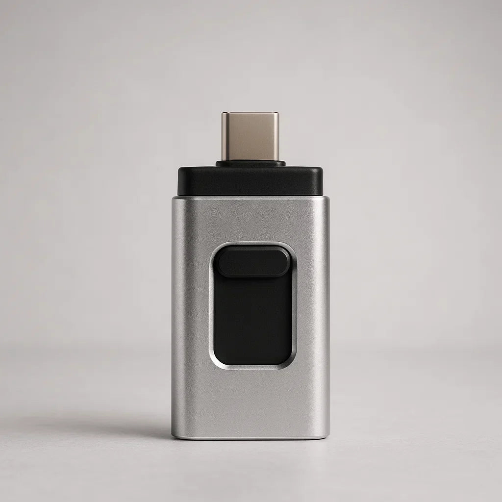 2 TB smartphone-hukommelse USB | Gem 500.000 fotos eller mere end 400 timers video