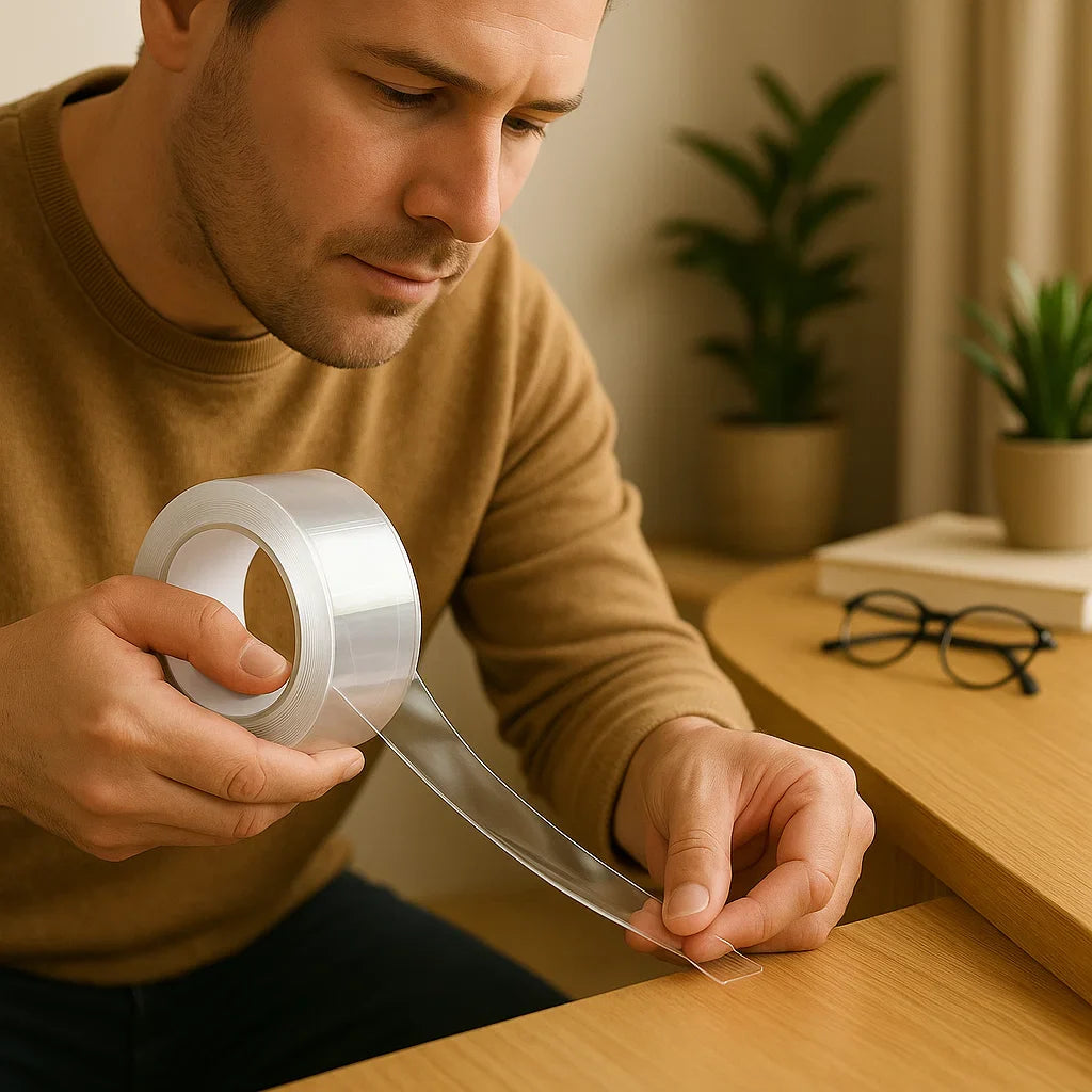 5 m dobbeltsidet nanotape – borfri, stærk og genanvendelig montering