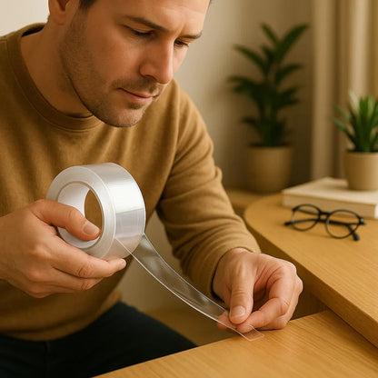 5 m dobbeltsidet nanotape – borfri, stærk og genanvendelig montering